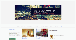 Desktop Screenshot of mieterauskunft24.de